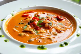 Roasted tomato basil soup